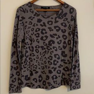 Cheetah print longsleeve relaxed fit